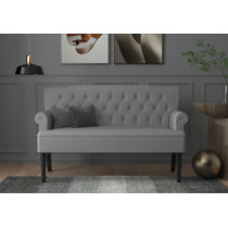 Charlton Home Harling 59.3 Upholstered Settee Reviews Wayfair
